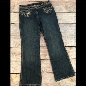 Escada 44 (US 8) Denim jeans flare